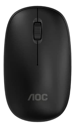 Mouse Óptico Sem Fio Ms200 Wireless Aoc Preto 2.4 Ghz 1600 Dpi